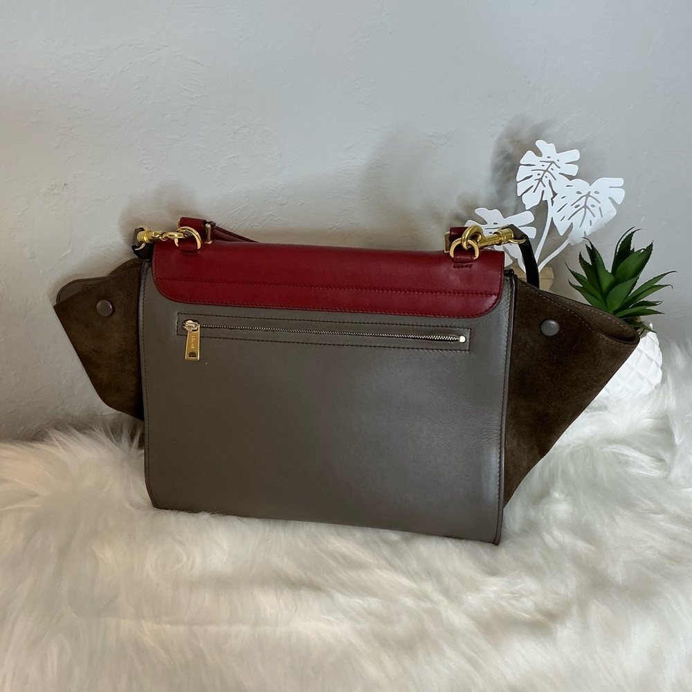Céline Trapeze Multicolor Leather Handbag - Picture 3 of 8